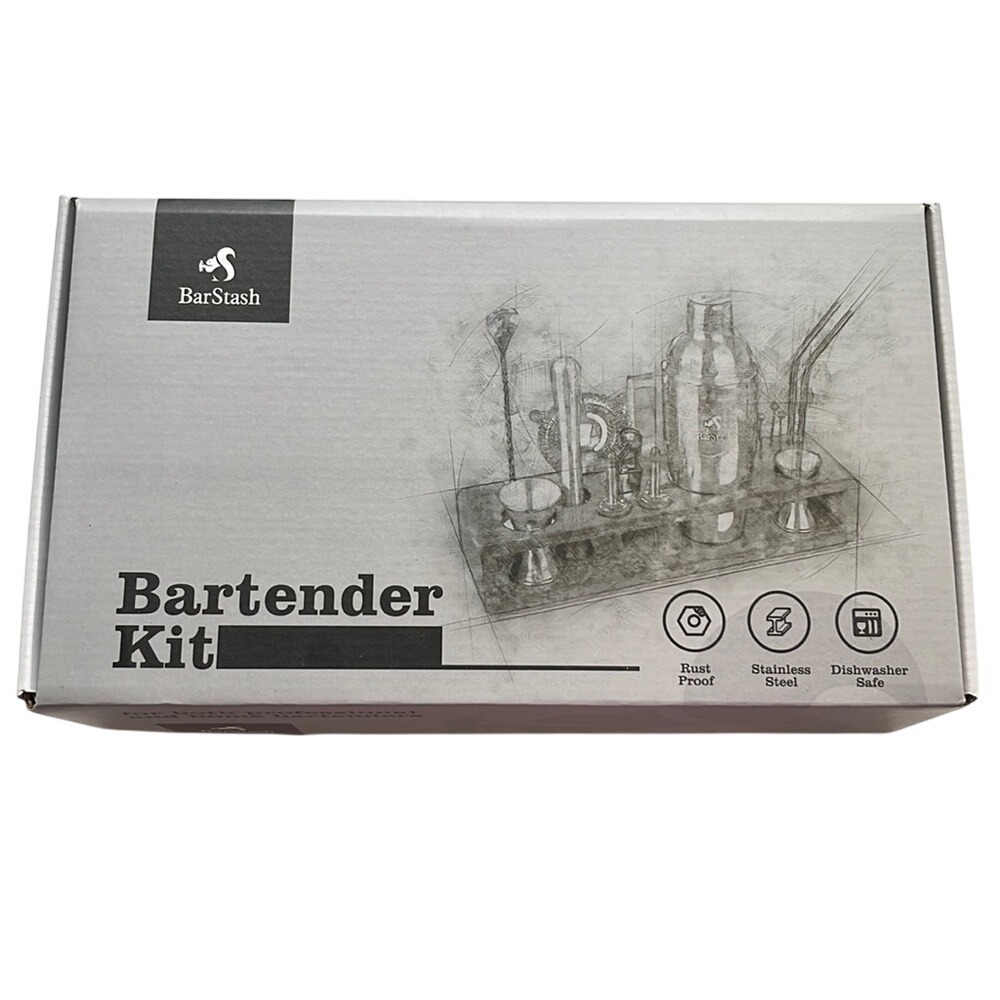 Barstash Premium 17 Piece Bartending Kit